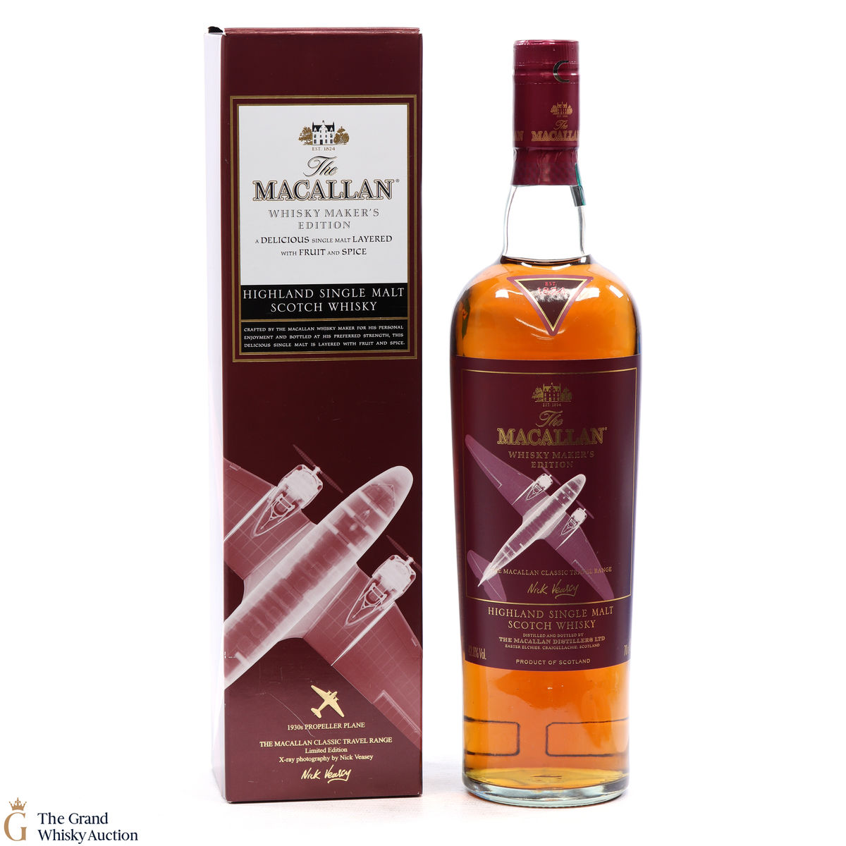 Macallan - Whisky Maker's Edition - Classic Travel Range 1930s Propeller Plane