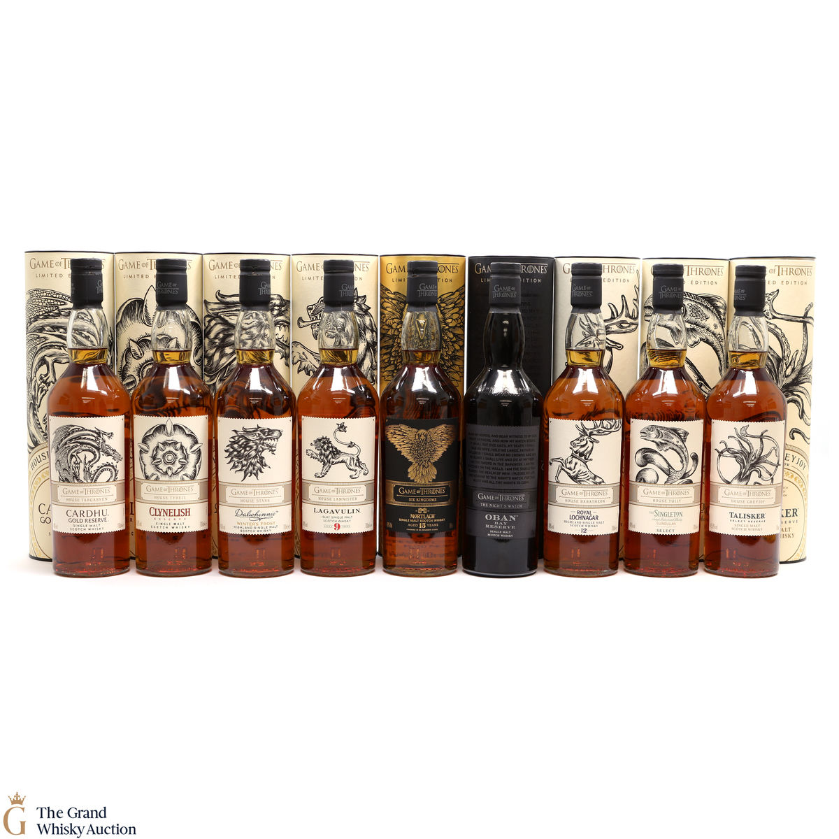 Game of Thrones - Limited Editions - 9 x 70cl (with Mortlach)