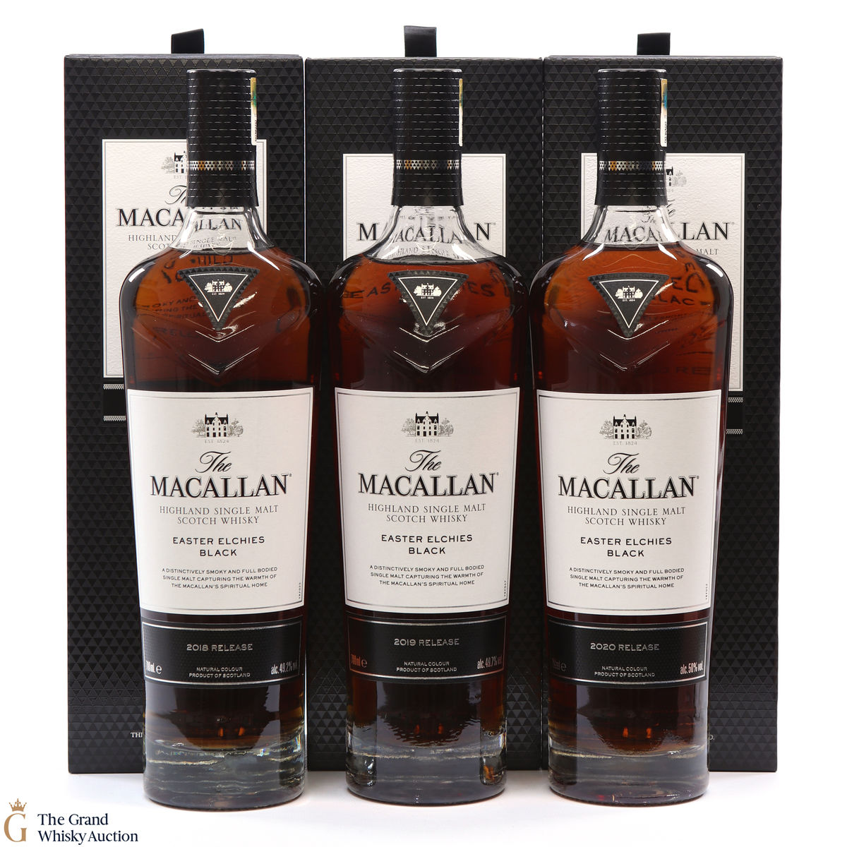 Macallan - Easter Elchies Black - 2018, 2019 & 2020 (3 x 70cl)