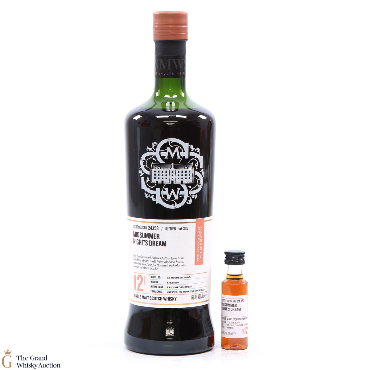 Macallan - 12 Year Old 2008 SMWS 24.153 Midsummer Night's Dream + Mini