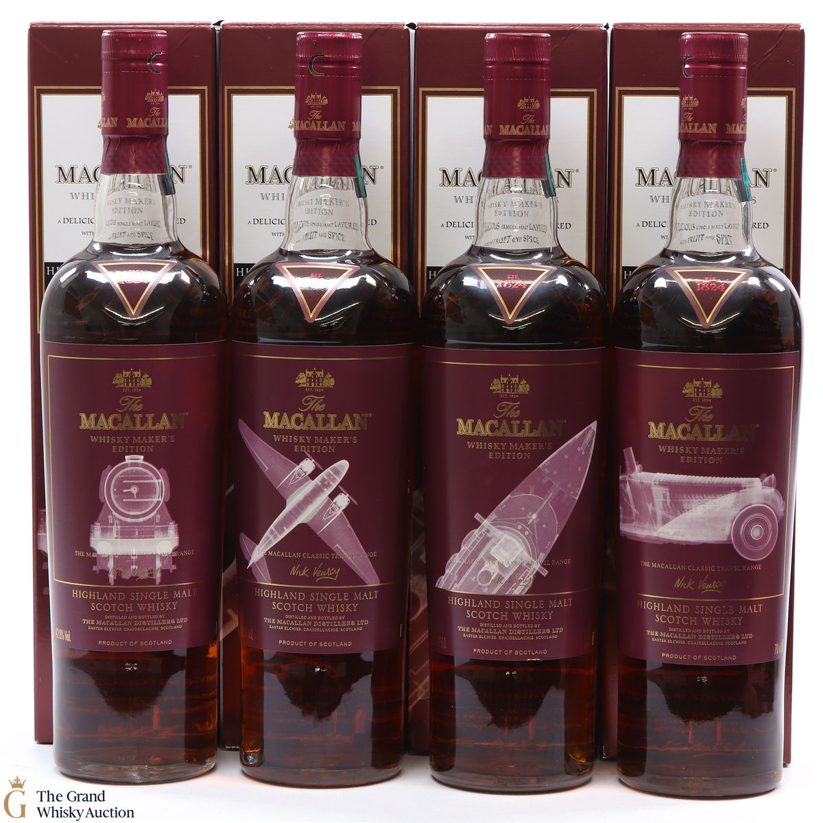 Macallan - Whisky Maker's Edition - Classic Travel Range - 4 x 70cl