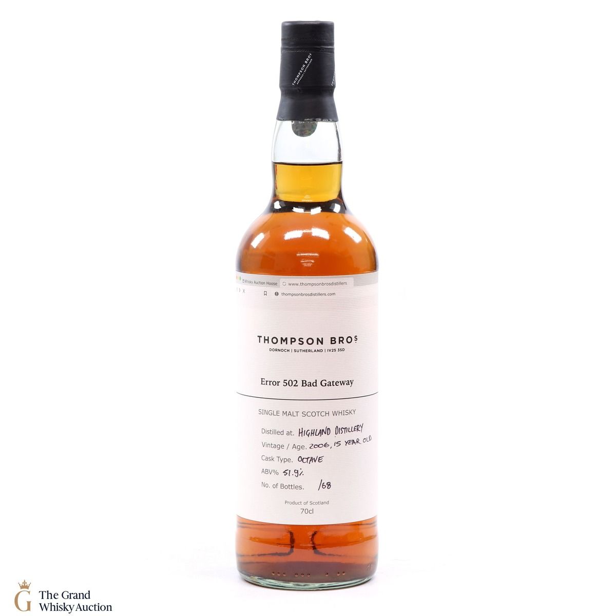 Highland Single Malt - 15 Year Old 2006 Octave Thompson Bro's Error 502 Bad Gateway