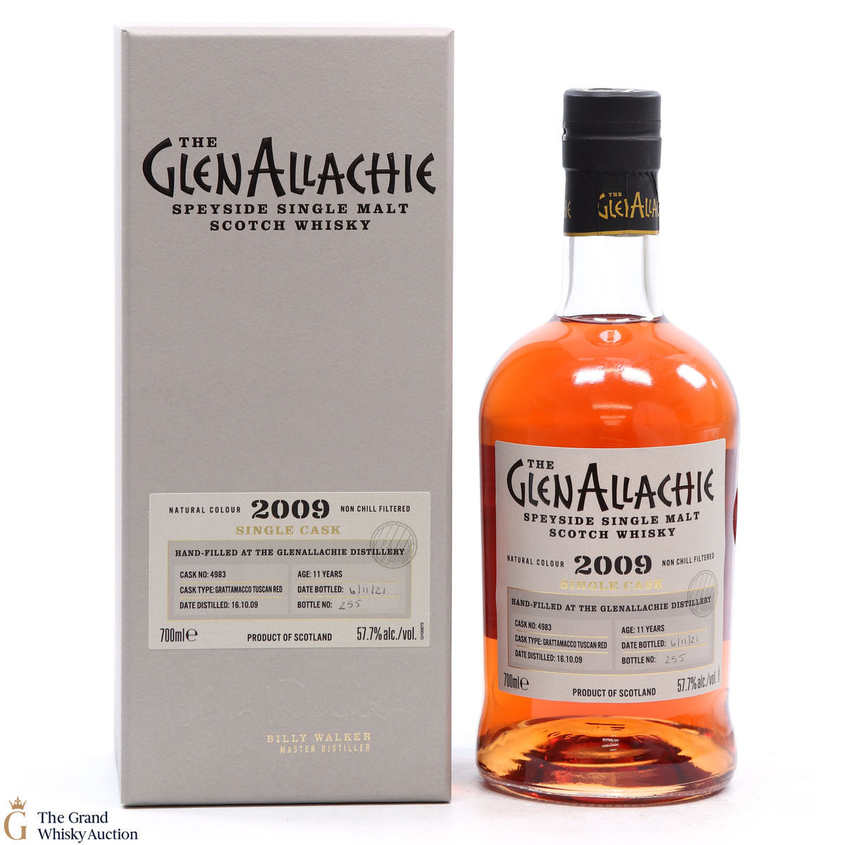 Glenallachie - 11 Year Old 2009 Hand Filled #4983 Grattamacco Red Wine