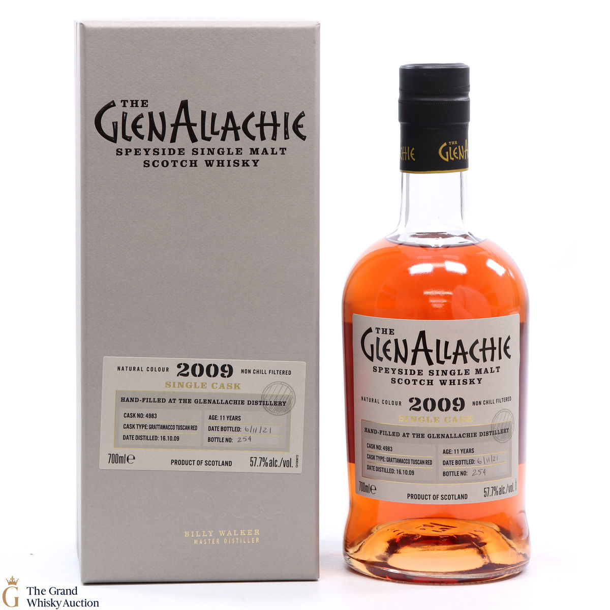 Glenallachie - 11 Year Old 2009 Hand Filled #4983 Grattamacco Red Wine