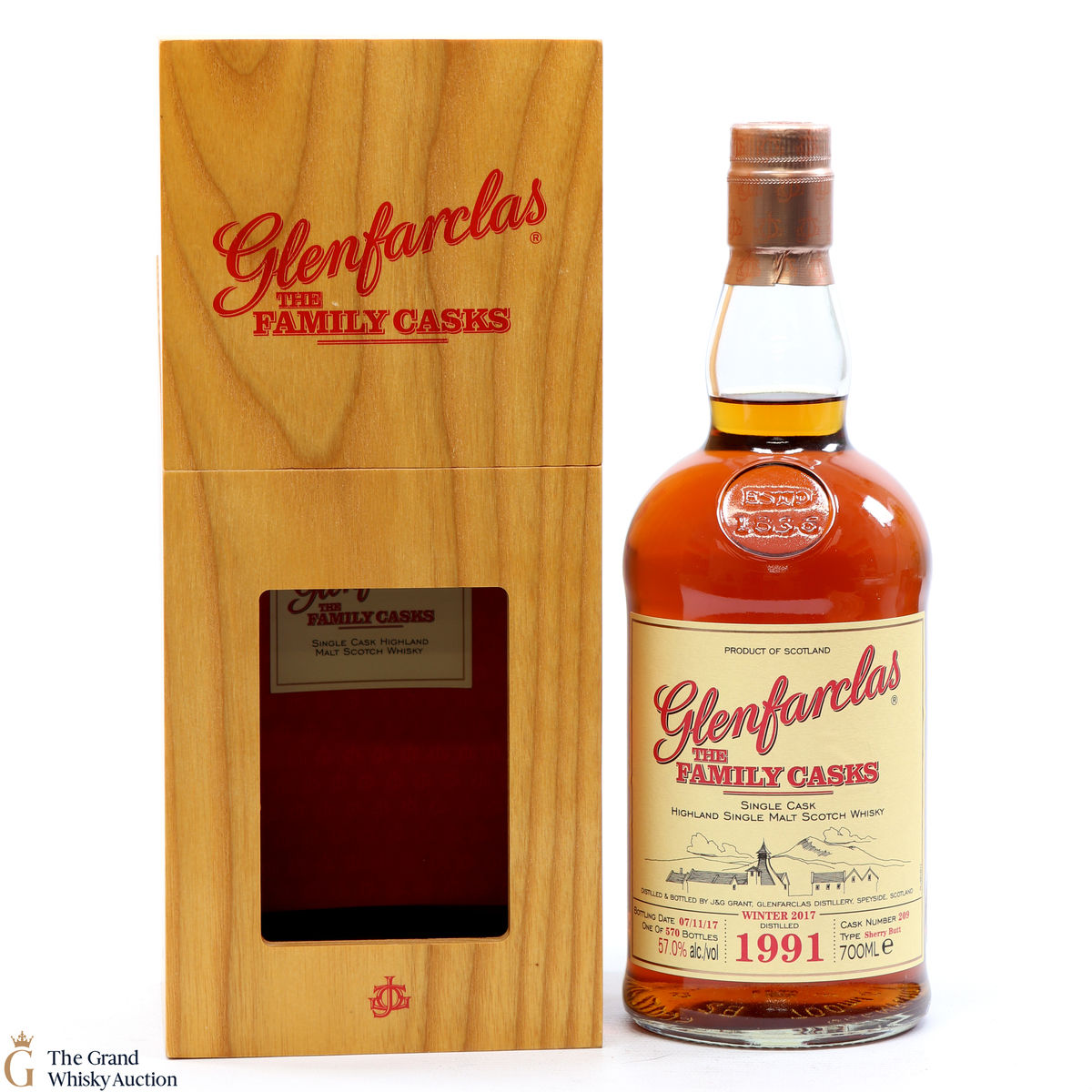 Glenfarclas - 1991 Family Cask Winter 2017 #209