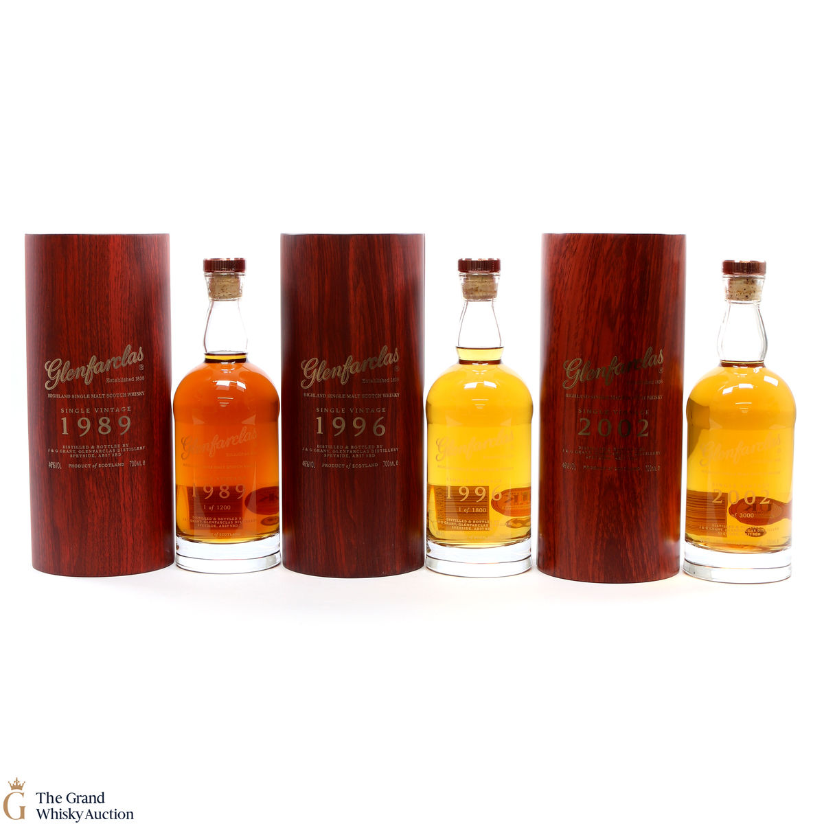 Glenfarclas - Single Vintage Trilogy - 1989, 1996 + 2002 (3 x 70cl)