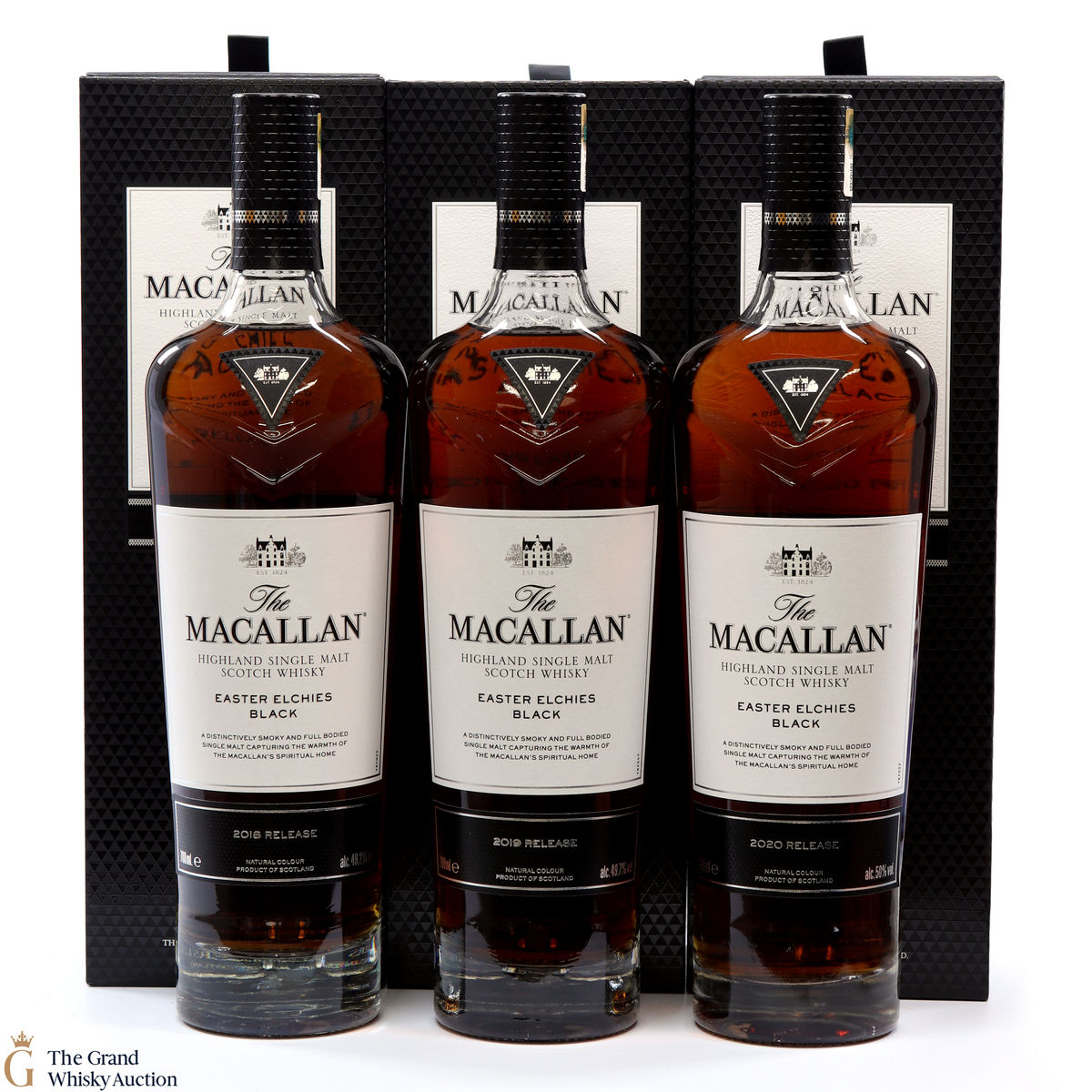 Macallan - Easter Elchies Black - 2018, 2019 & 2020 (3 x 70cl)
