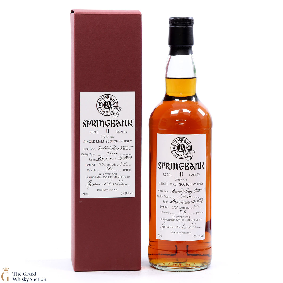 Springbank - 11 Year Old 1999 Springbank Society 2011 Local Barley Recharred Sherry Butt