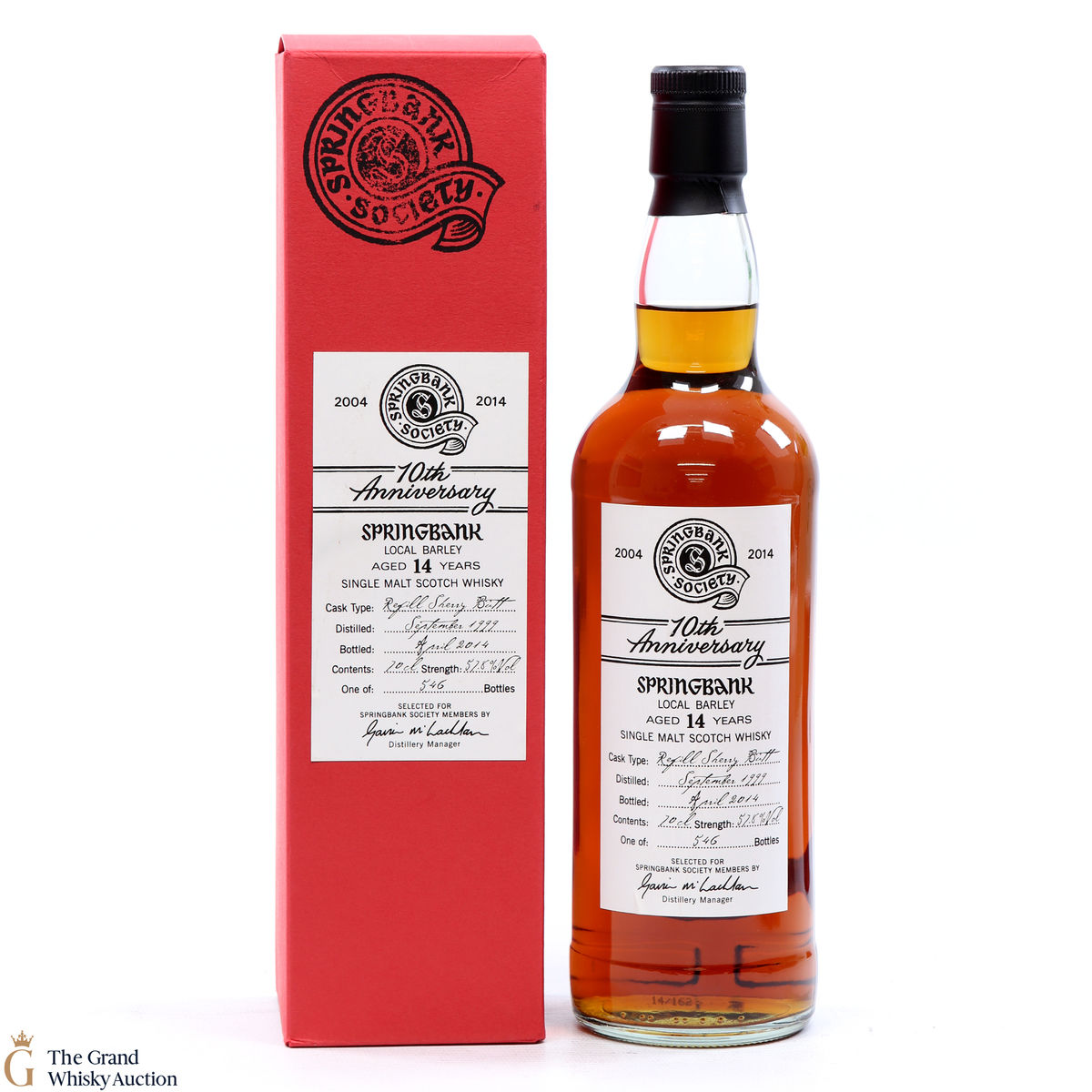 Springbank - 14 Year Old 1999 Springbank Society Local Barley 10th Anniversary