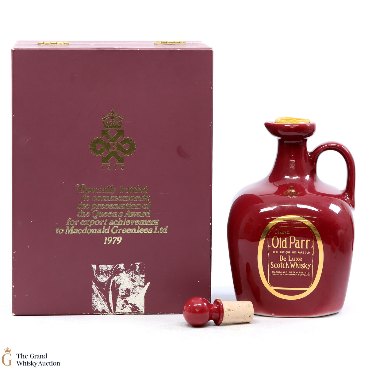 Grand Old Parr - De Luxe Scotch Whisky Decanter Queens Award