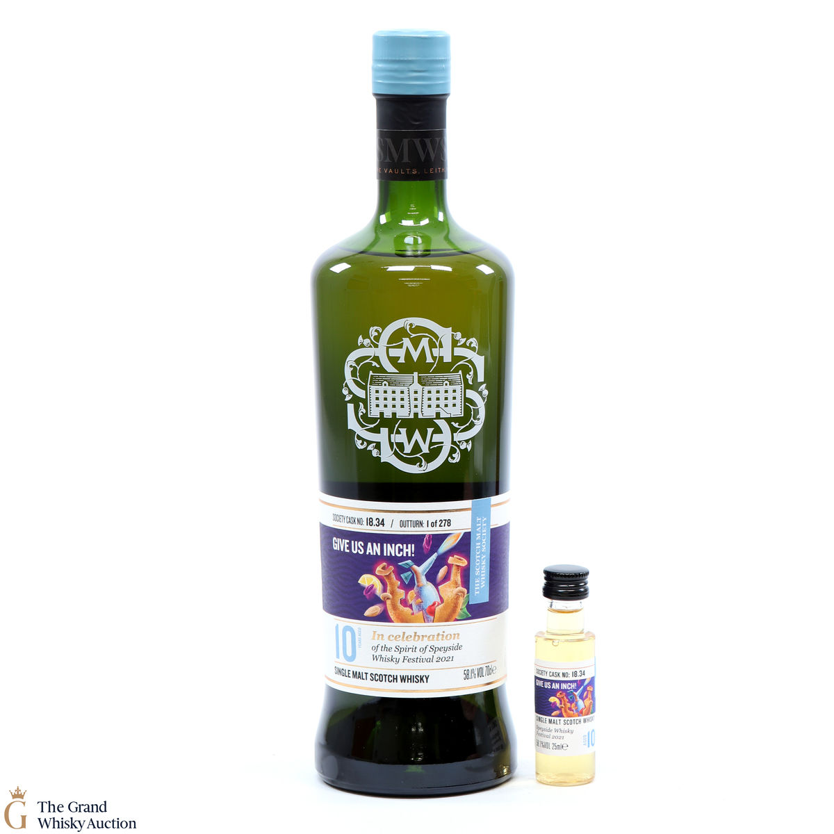 Inchgower - 10 Year Old - SMWS 18.34 Speyside Festival 2021 + 5cl
