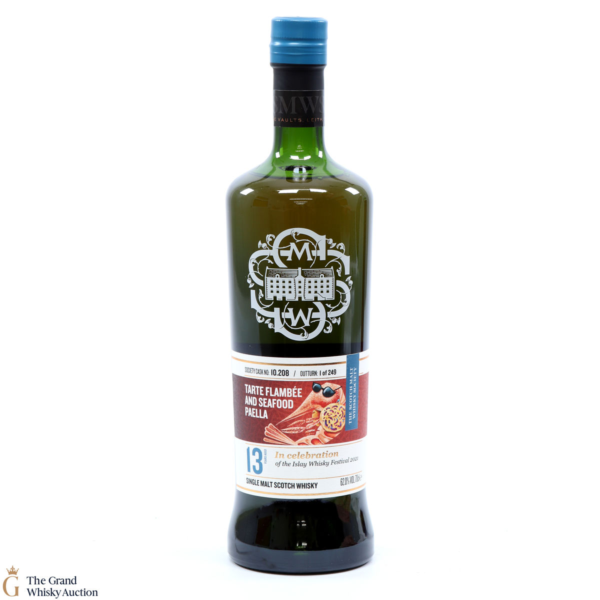Bunnahabhain - 13 Year Old SMWS 10.208 Tarte Flambée and seafood Paella