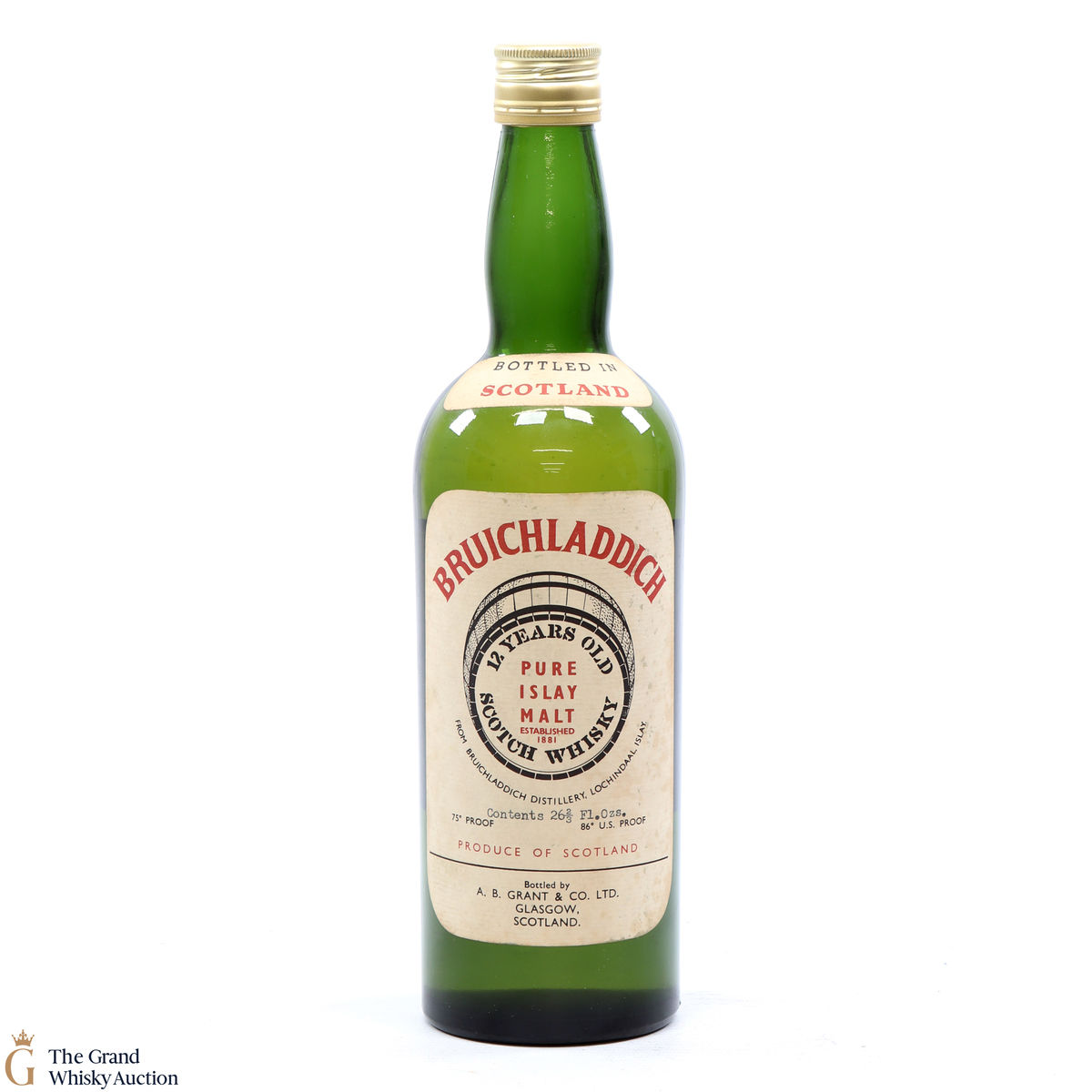 Bruichladdich - 12 Year Old 1960s 75 Proof