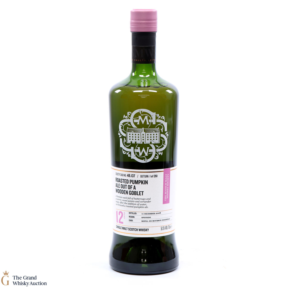 Balmenach - 12 Year Old SMWS 48.137 Roasted Pumkin Ale Out Of A Wooden Goblet