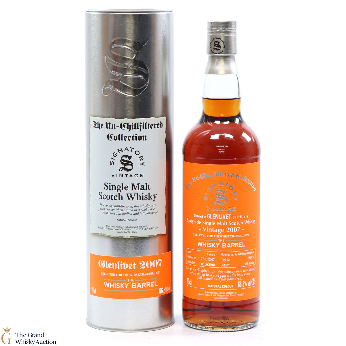 Glenlivet - 11 Year Old 2007 Signatory #900134 - TWB