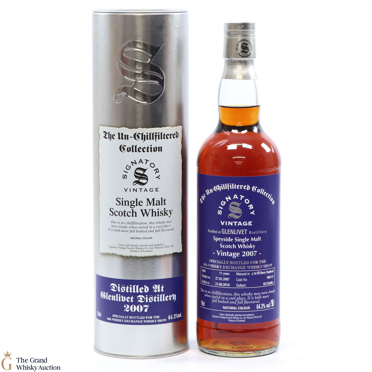 Glenlivet - 11 Year Old 2007 Signatory #900131 - 10th Whisky Show
