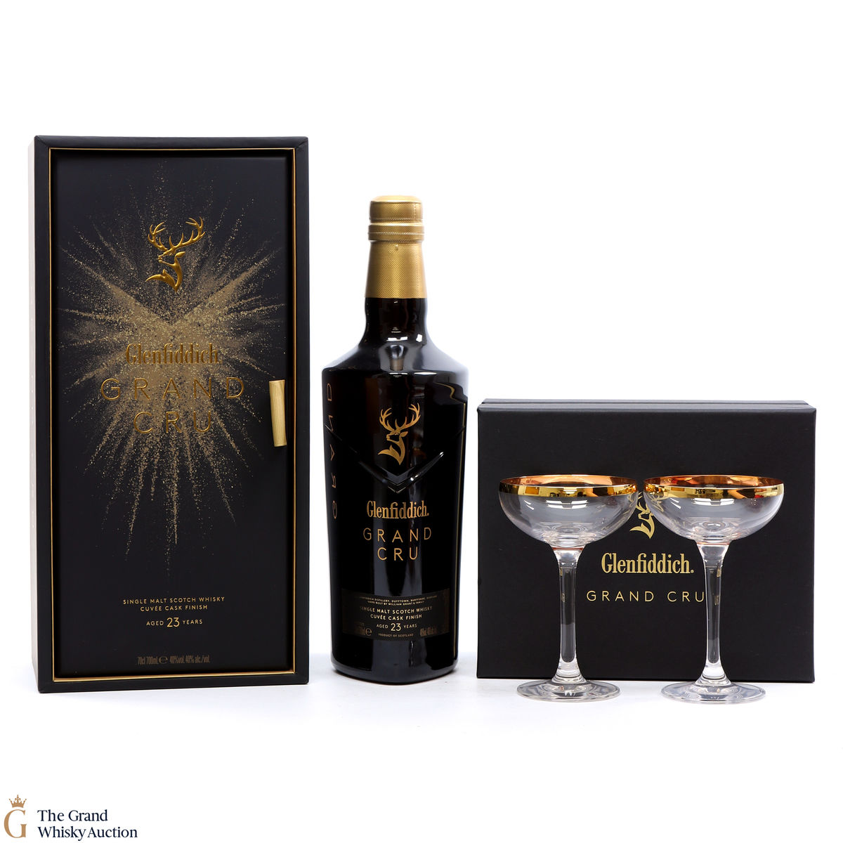 Glenfiddich - 23 Year Old Grand Cru & 2 x Glasses