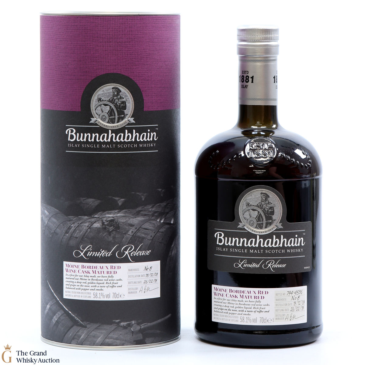 Bunnahabhain - 2008 Moine Bordeaux Red Wine Cask