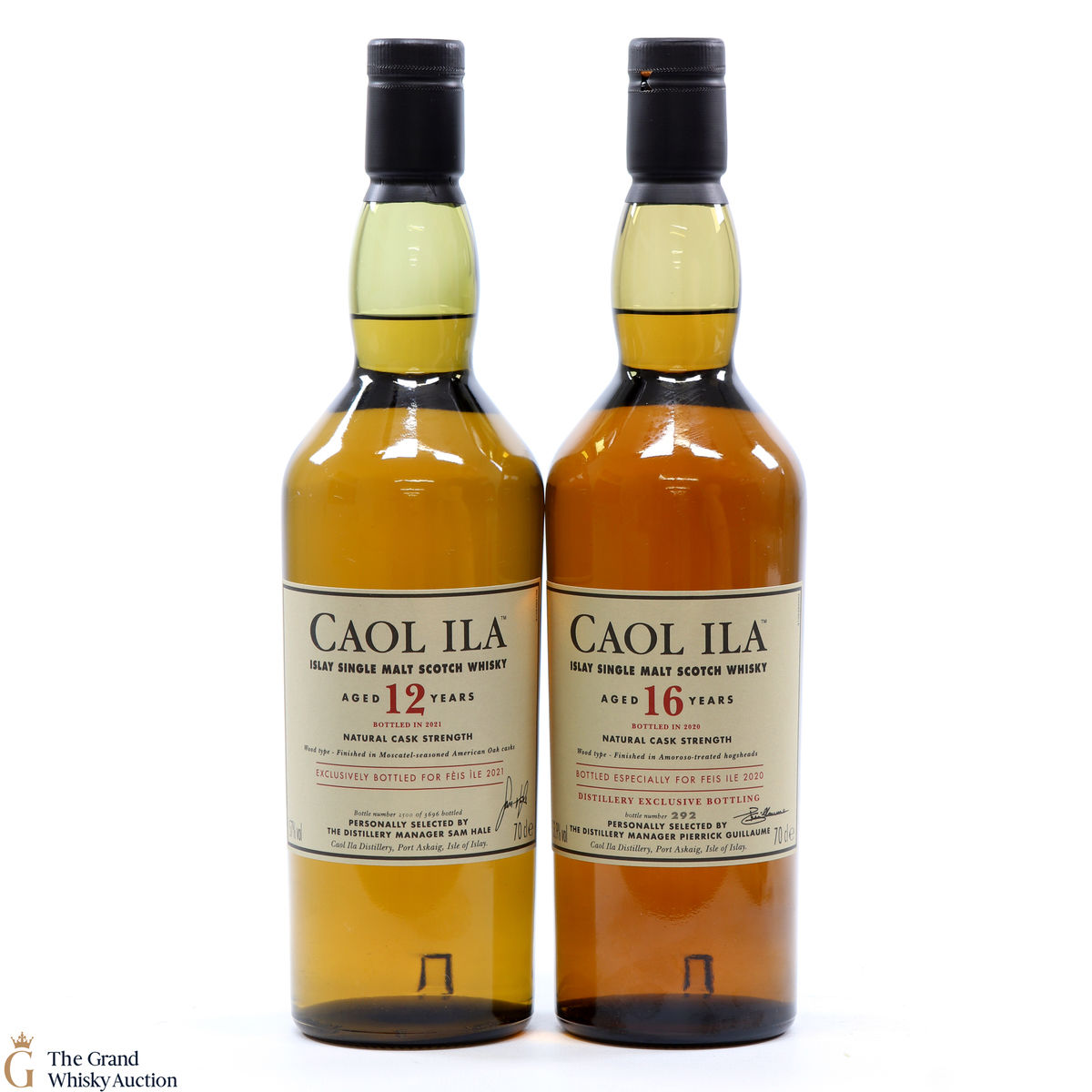 Caol Ila - 16 & 12 Year Old - Fèis Ìle 2020/21 2 x 70cl