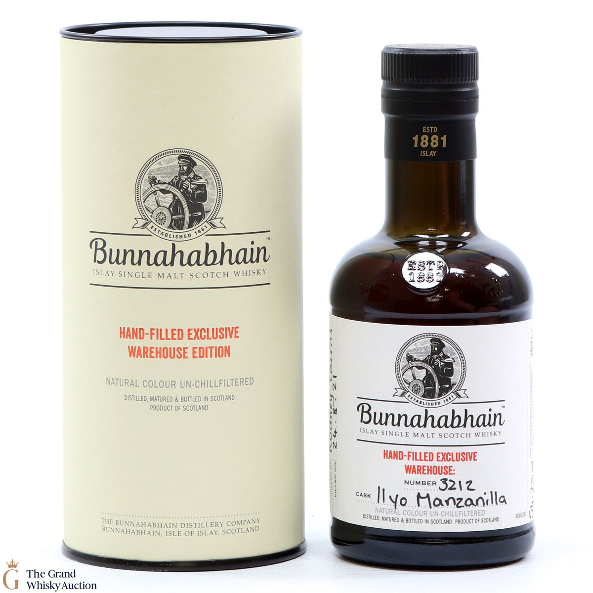 Bunnahabhain - 11 Year Old -  Manzanilla Cask #3212 (20cl)