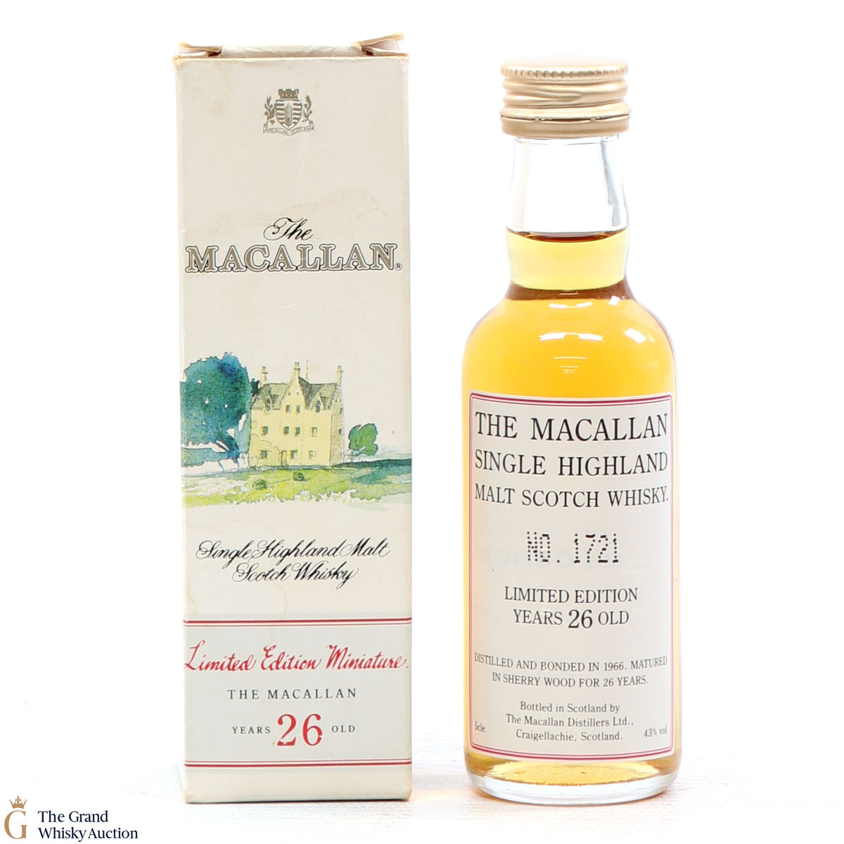 Macallan - 26 Year Old Miniature 5cl 1966