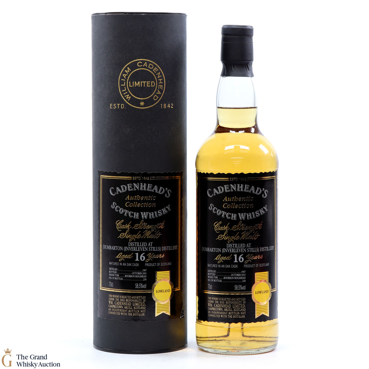 Dumbarton Inverleven - 16 Year Old 1969 Cadenhead's
