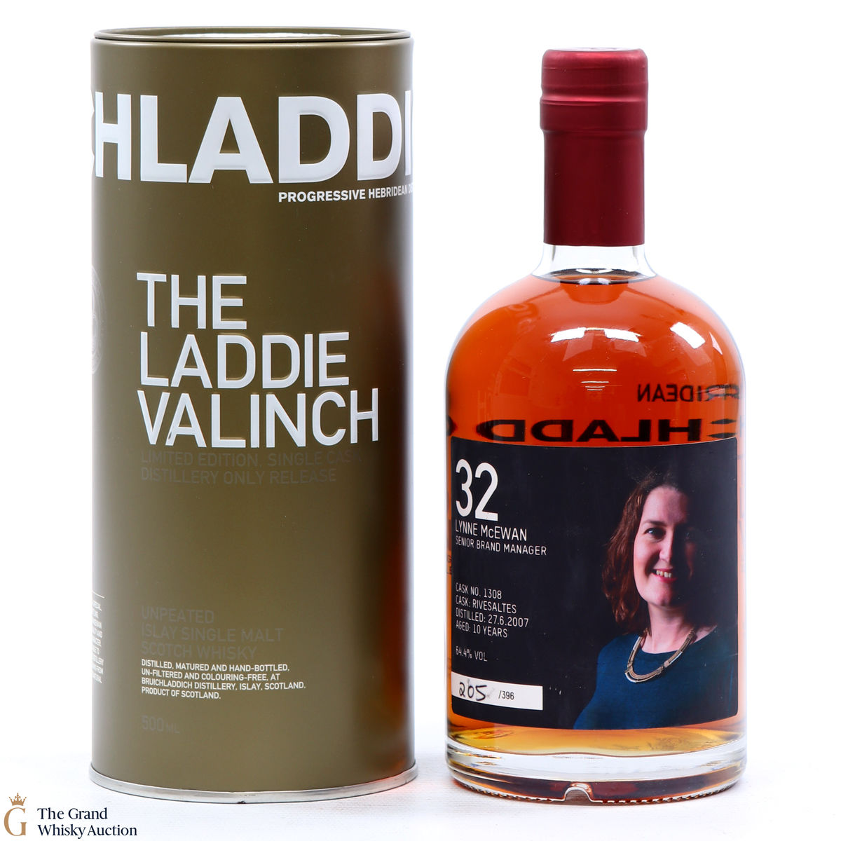Bruichladdich - 10 Year Old 2007 Valinch #1308 Lynne McEwan 50cl