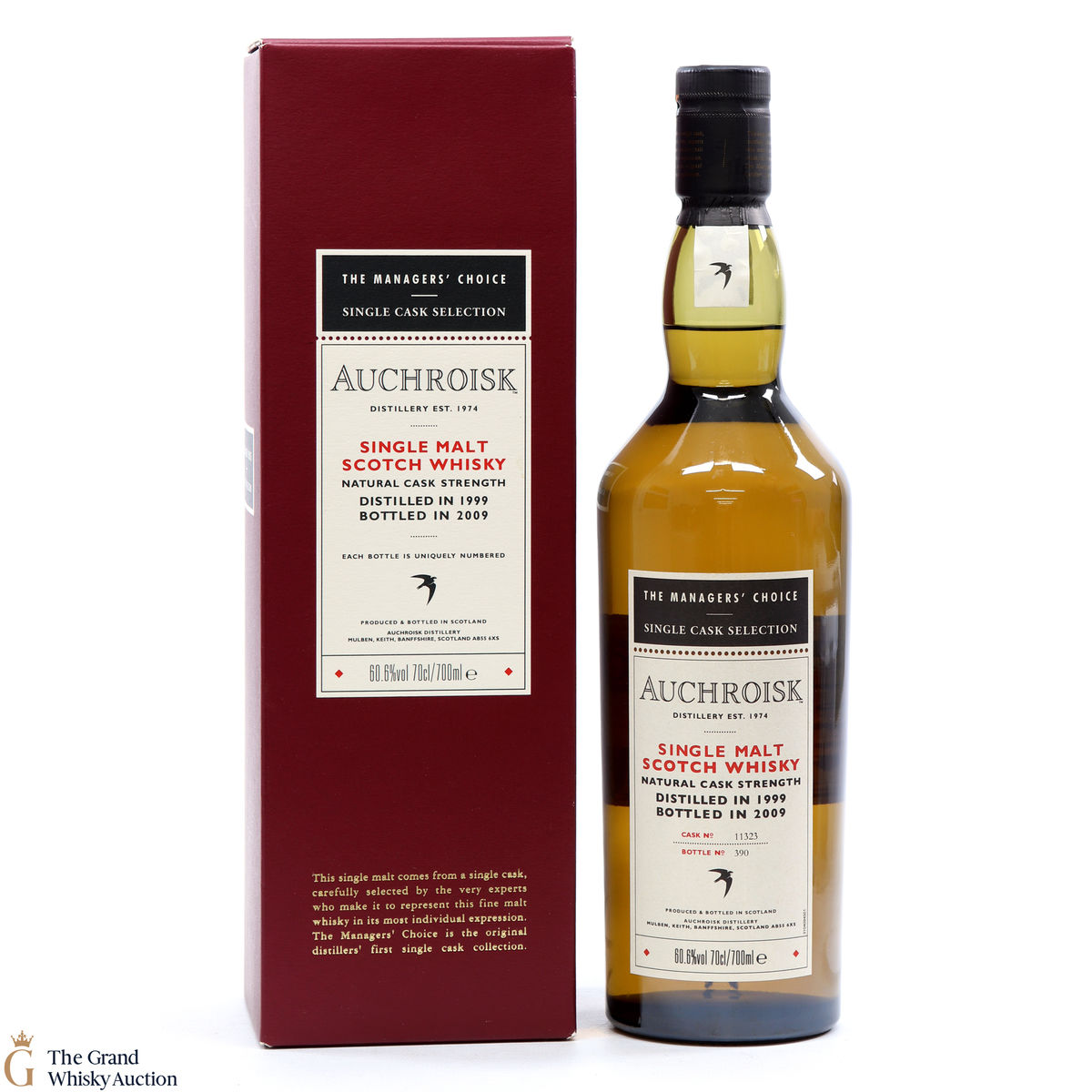 Auchroisk - 1999 Managers Choice 2009 Cask Strength #11323