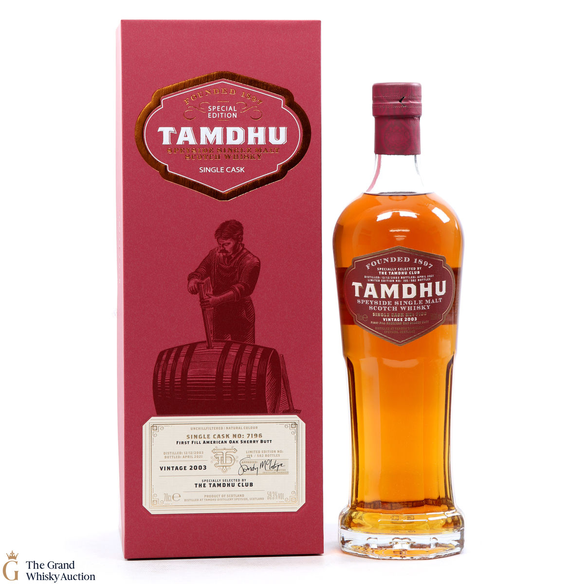 Tamdhu - 2003 Single Cask #7196 - The Tamdhu Club 2021 
