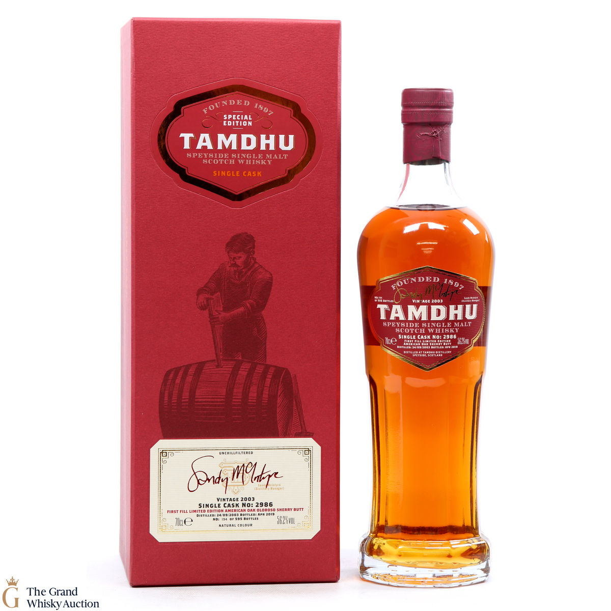 Tamdhu - 15 Year Old (2003) - Single Cask #2986 Manager's Edition