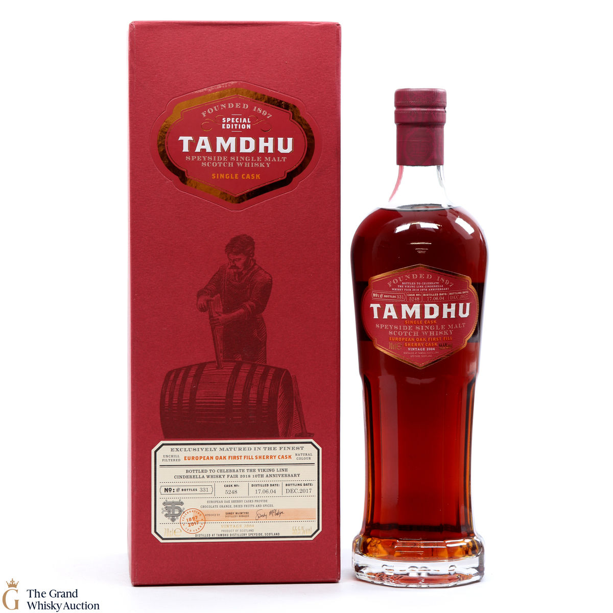 Tamdhu - 14 Year Old (2004) - Single Cask #5248 Viking Line Cinderella Whisky Fair 2018