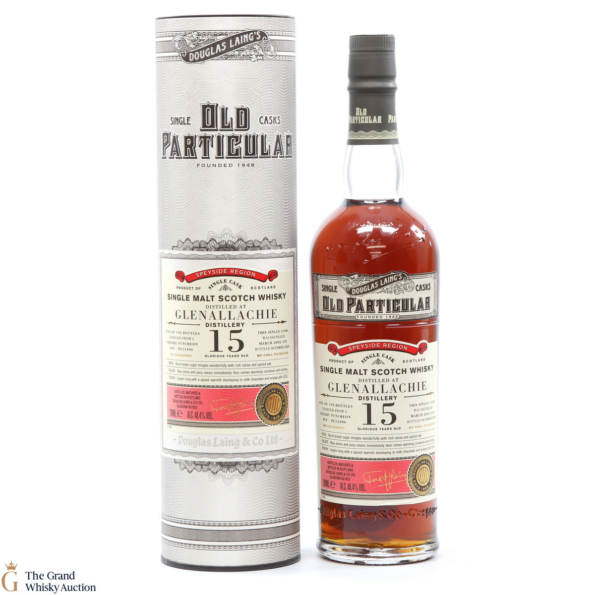 Glenallachie - 15 Year Old 2005 - Old Particular Single Cask #DL14406 - Douglas Laing