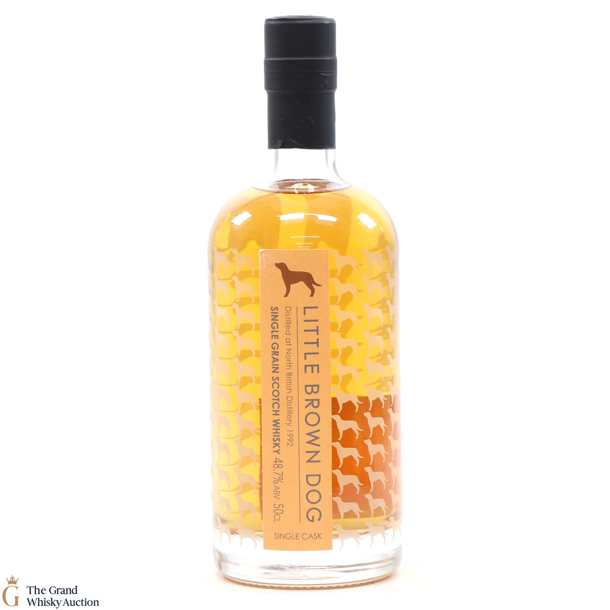 North British - 1992 Single Grain - Little Brown Dog 50cl