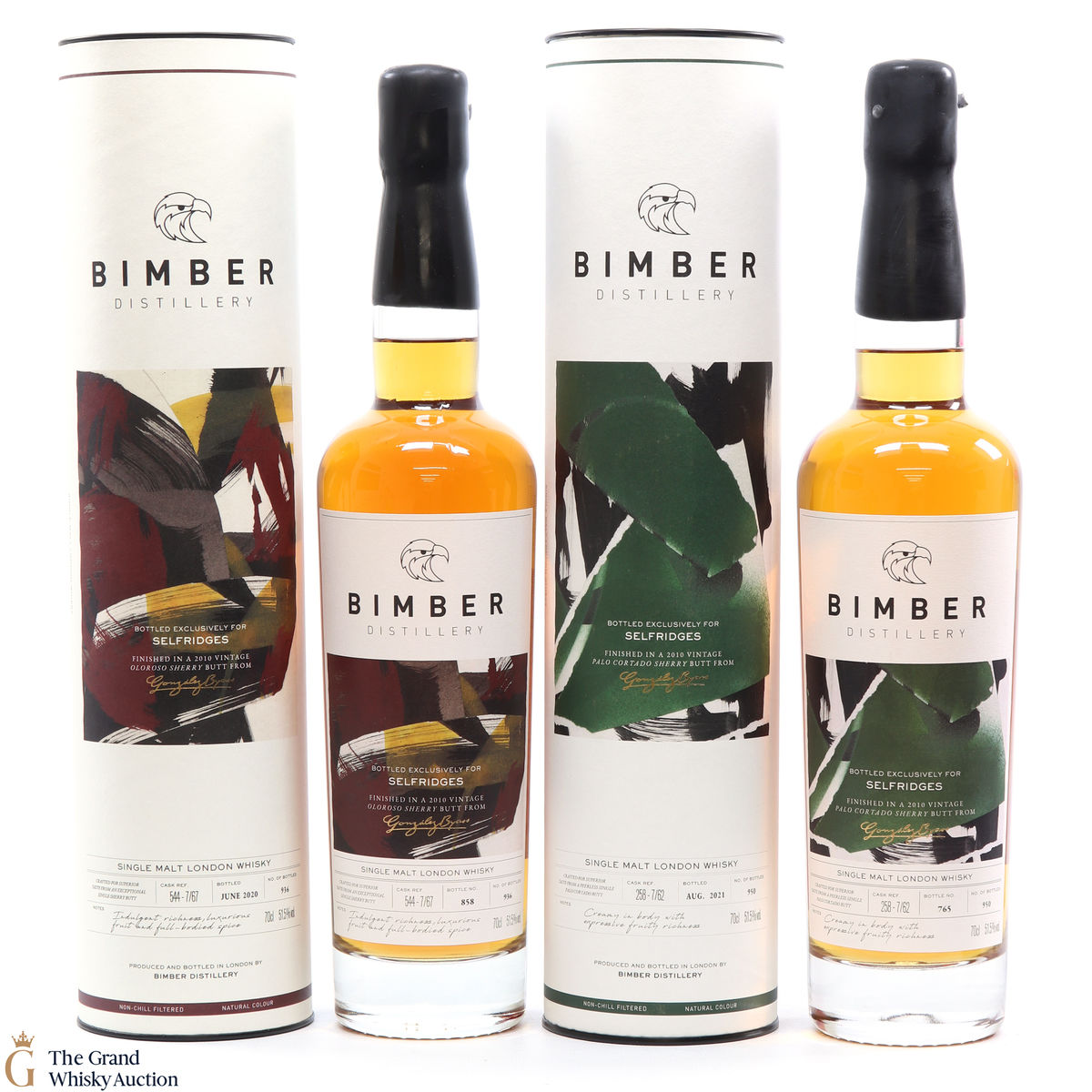 Bimber - #258-7/62 & #544-7/67 - Selfridges Exclusives (2 x 70cl)