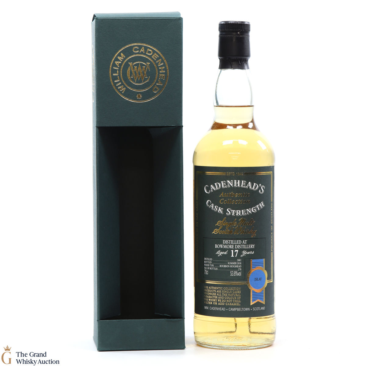 Bowmore - 17 Year Old - 2001 Cadenhead's Cask Strength