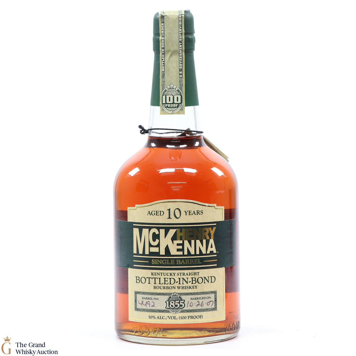 Henry McKenna - 2007 Single Barrel Bourbon 10 Year Old #4492