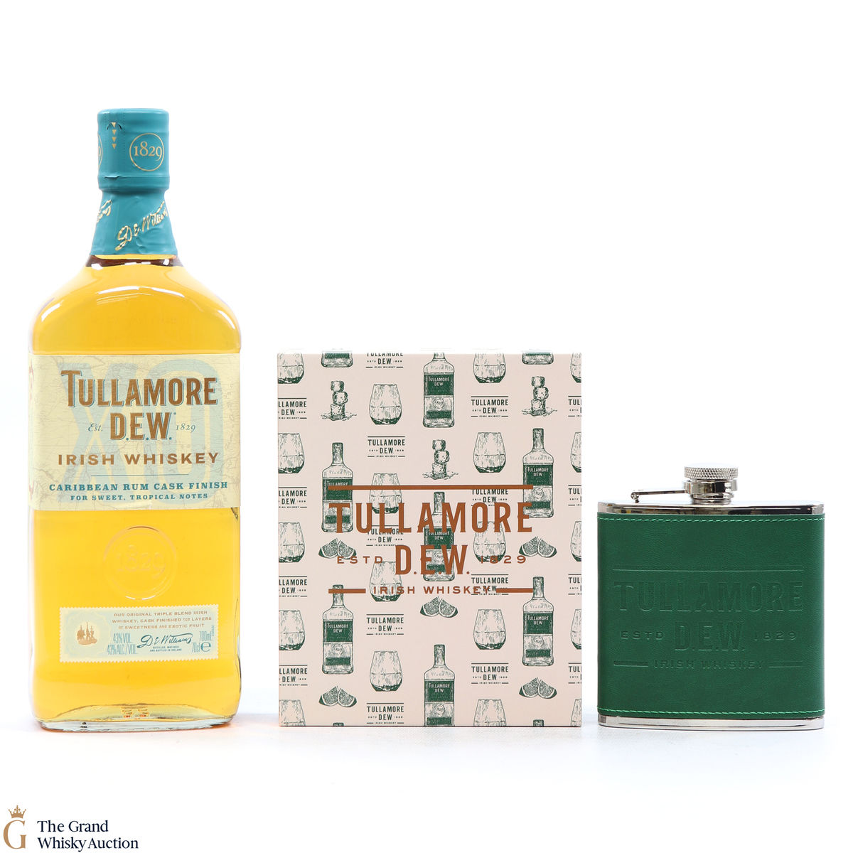 Tullamore Dew - Caribbean Rum Finish & Hip Flask