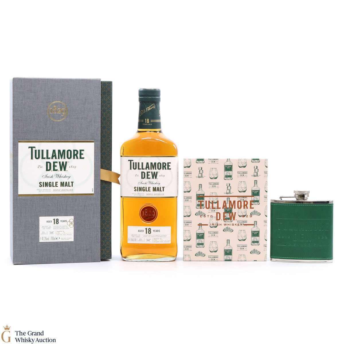 Tullamore Dew - 18 Year Old & Hipflask