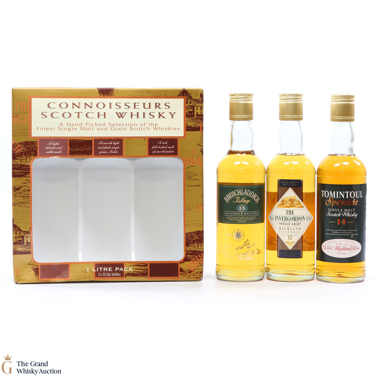 Connoisseurs Scotch Whisky Giftset (3 x 33.33cl)