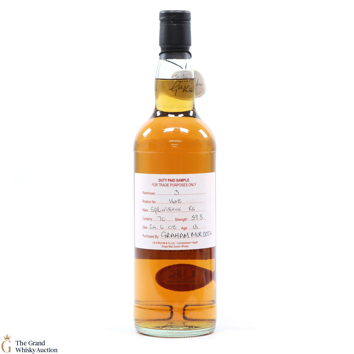 Springbank - 13 Year Old 2008 Refill Sherry 59.3%