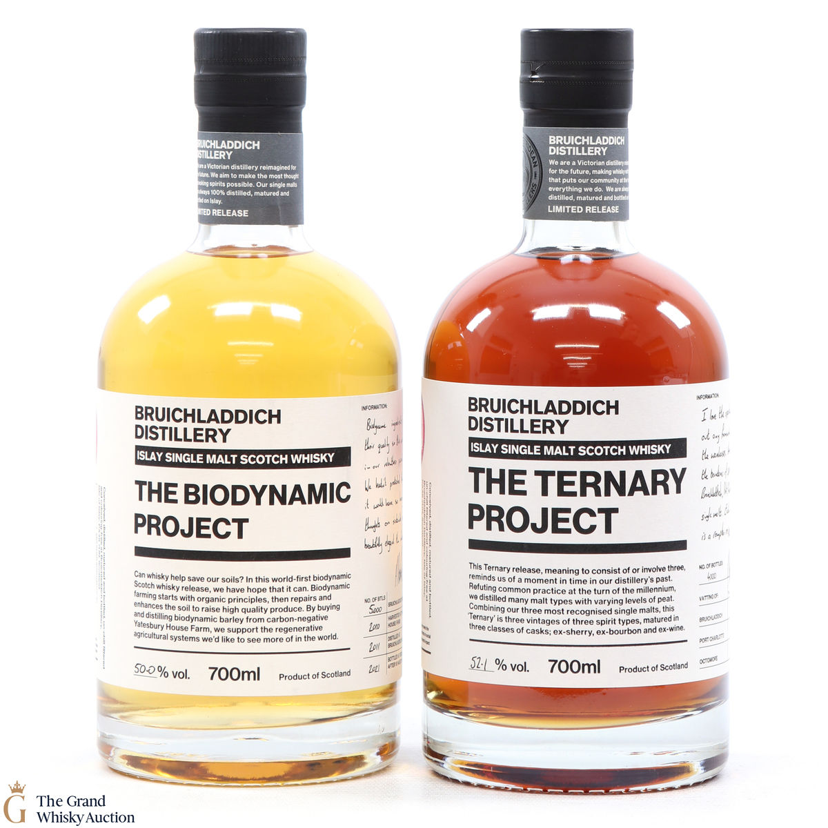 Bruichladdich - Ternary Project & Biodynamic Project (2 x 70cl)