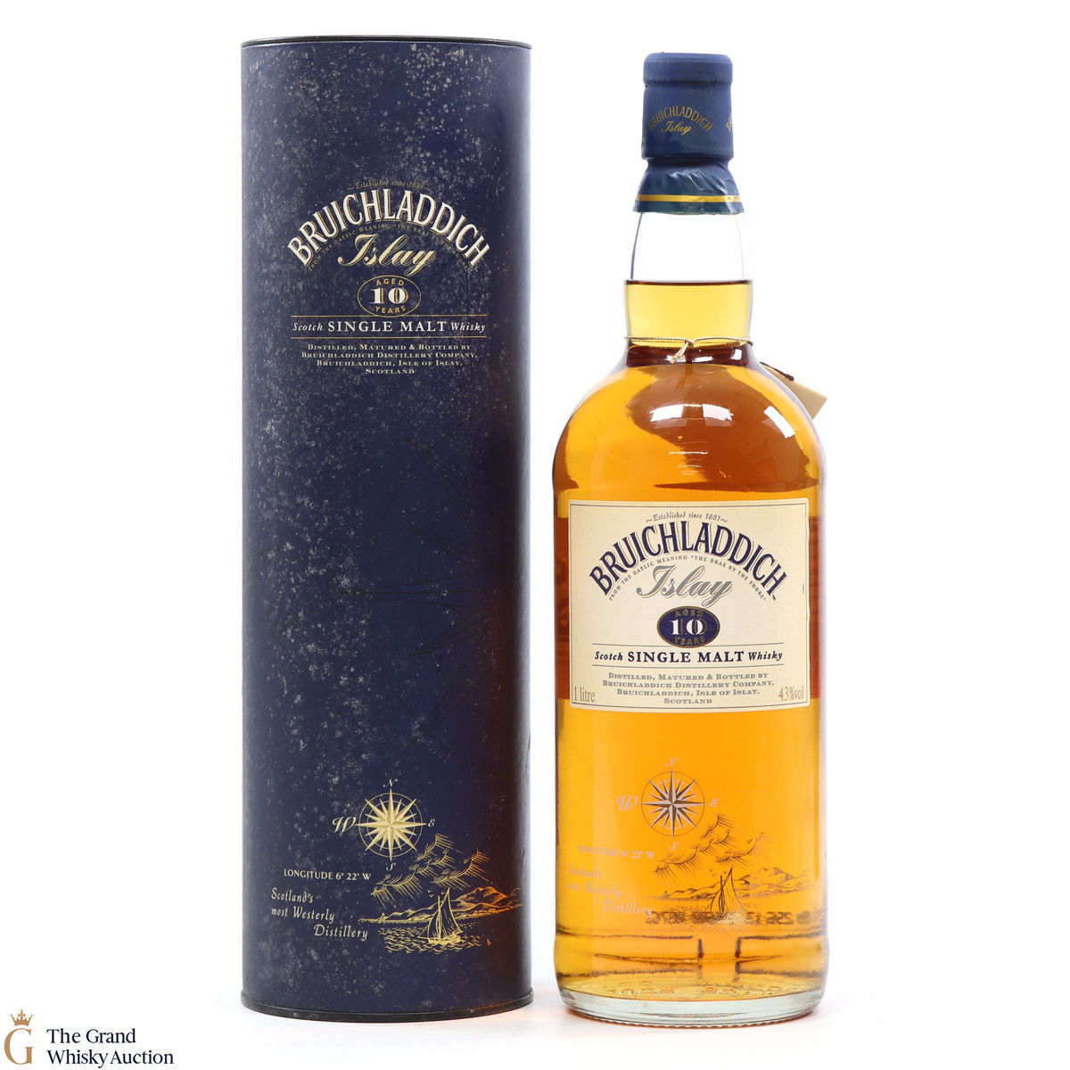 Bruichladdich - 10 Year Old 1L (1990s)