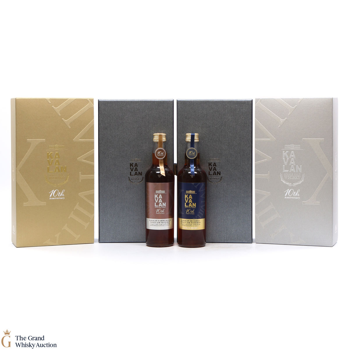 Kavalan - Sky Gold + Earth Silver Wine Cask - 10th Anniversary (20cl x 2)