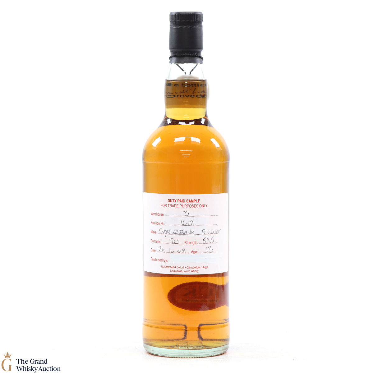 Springbank - 13 Year Old 2008 Refill Claret 57.5%