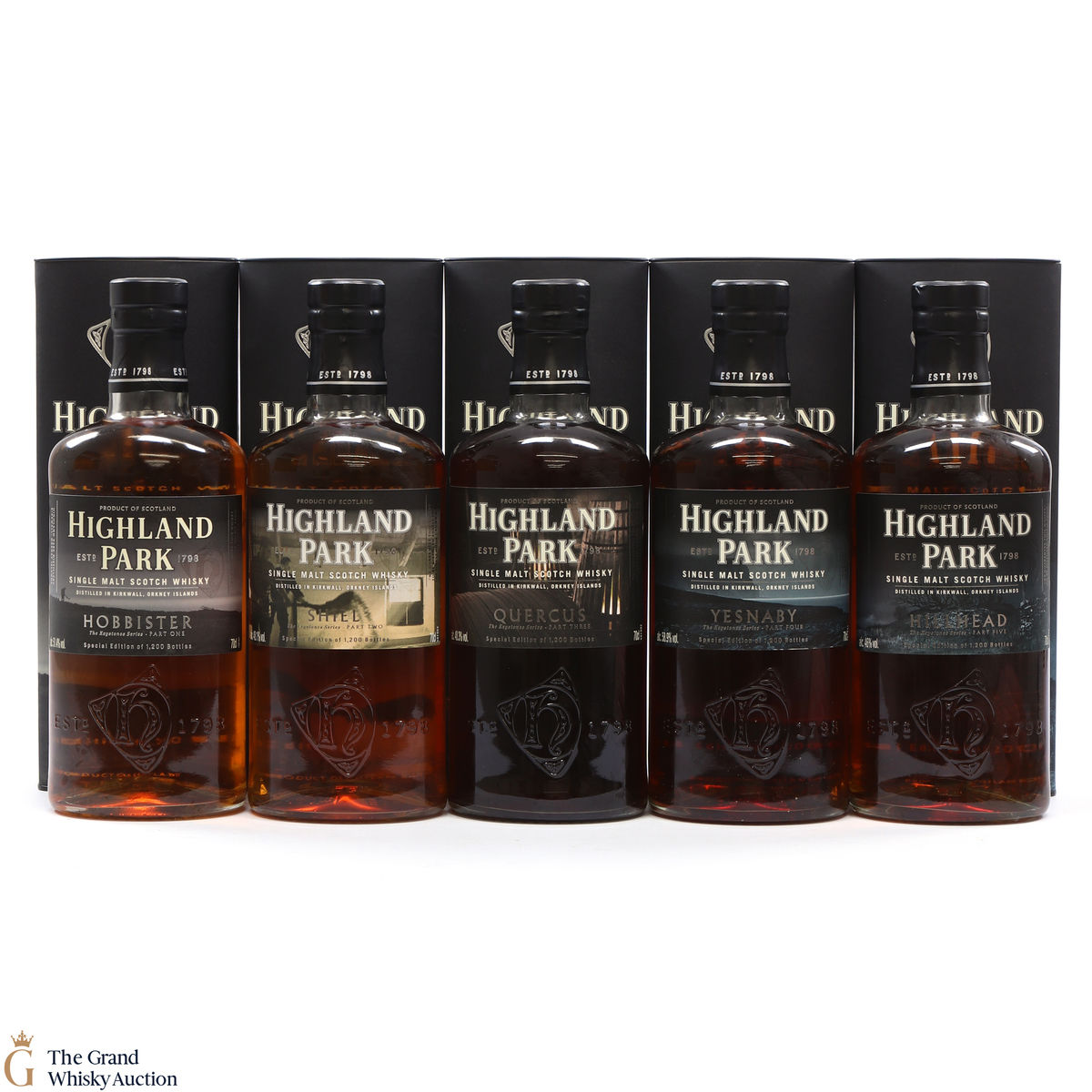 Highland Park - Keystones Series - Hobbister, Shiel, Quercus, Yesnaby & Hillhead