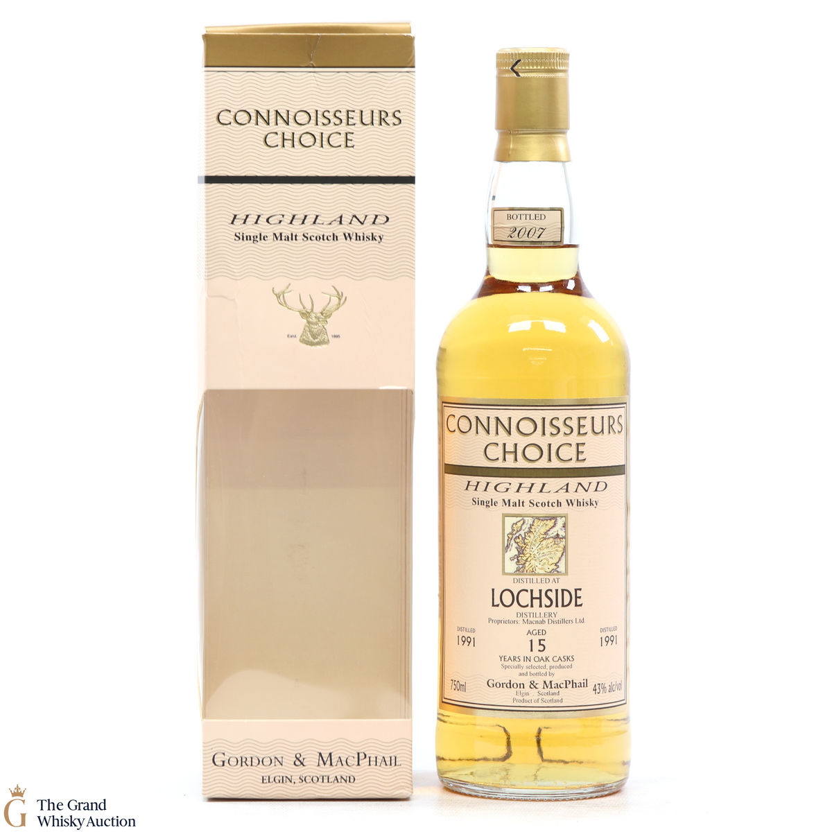 Lochside - 15 Year Old 1991 G&M Connoisseurs Choice 75cl