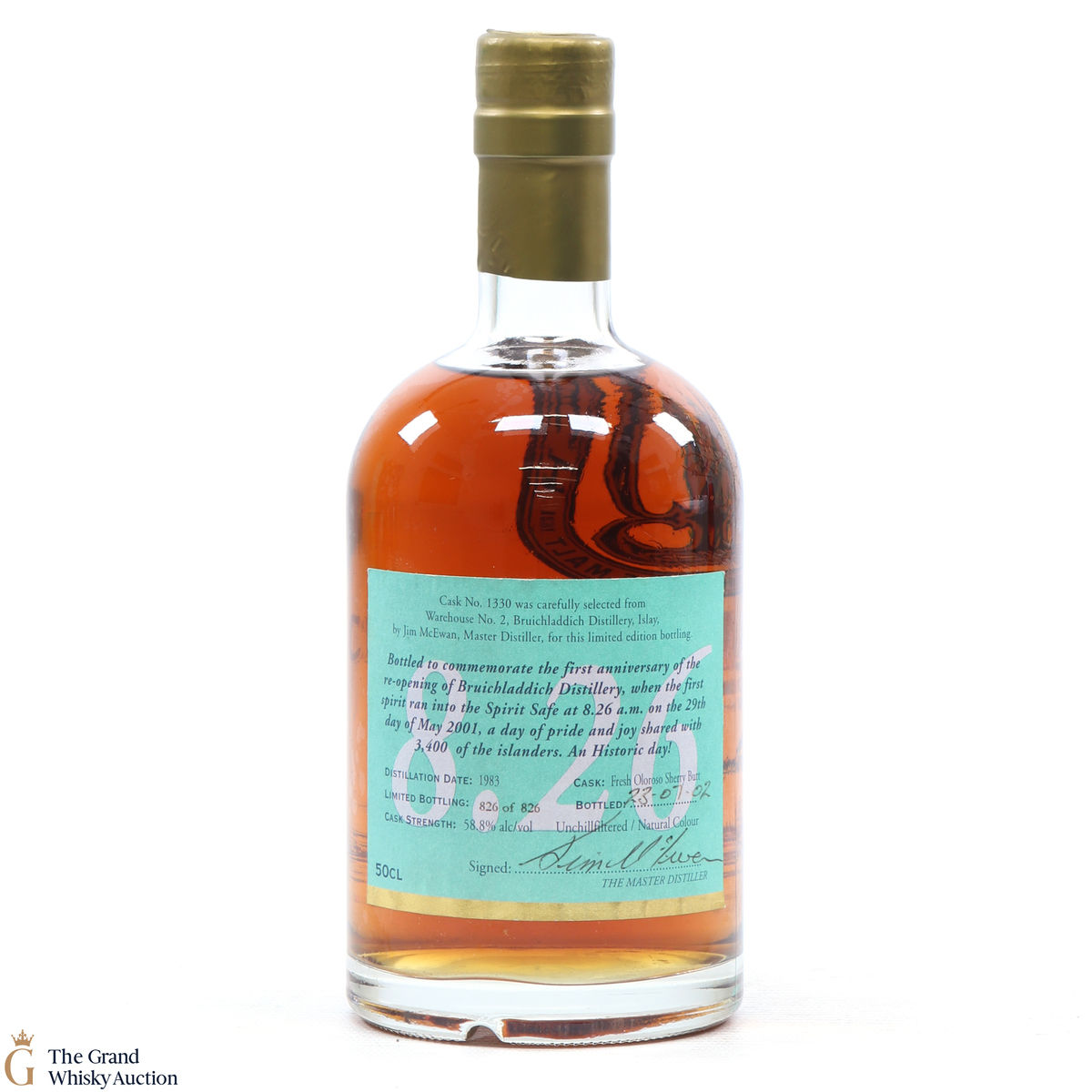 Bruichladdich - 8.26 Valinch 1st Anniversary of the Re-opening