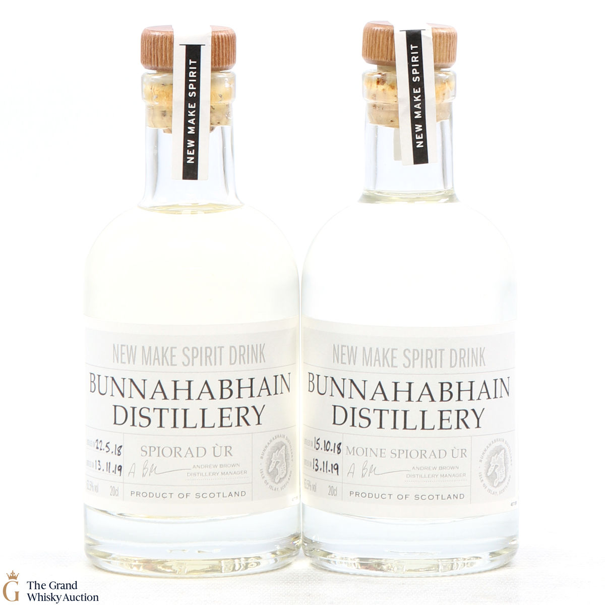 Bunnahabhain - New Make Spirit Drink Collection 2 x 20cl