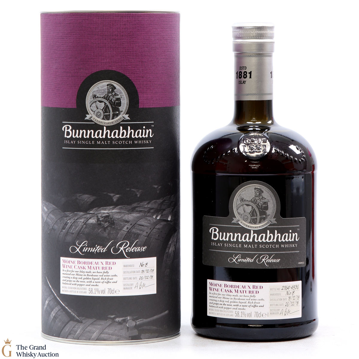 Bunnahabhain - 2008 Moine Bordeaux Red Wine Cask