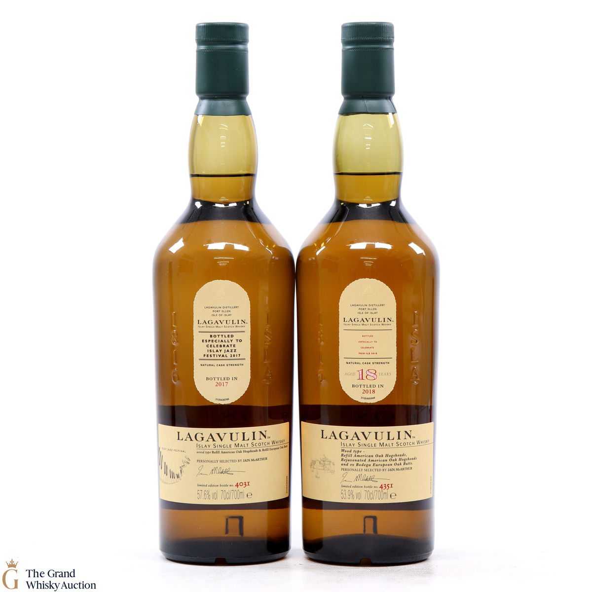 Lagavulin - Jazz 2017 & Feis 2018 (2 x 70cl)